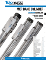 MXP SERIES: BAND CYLINDER INTERNAL BEARING, SOLID BEARING, PROFILED RAIL ENDURANCE TECHNOLOGY